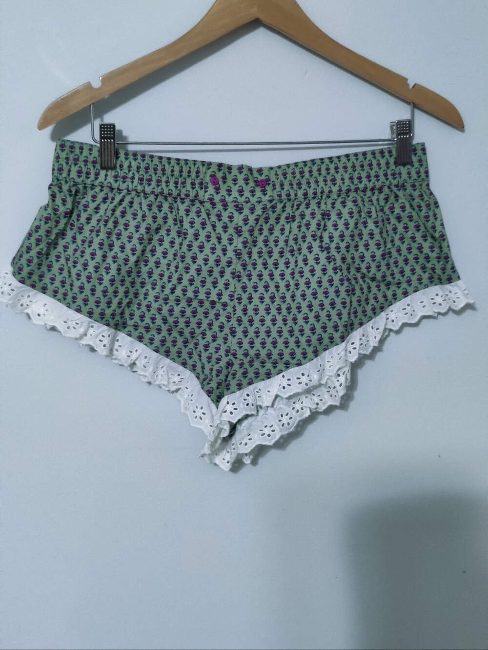 NWOT Anthropologie babydoll Bloomers Tap Pants Shorts floral Cotton Eyelet Lace